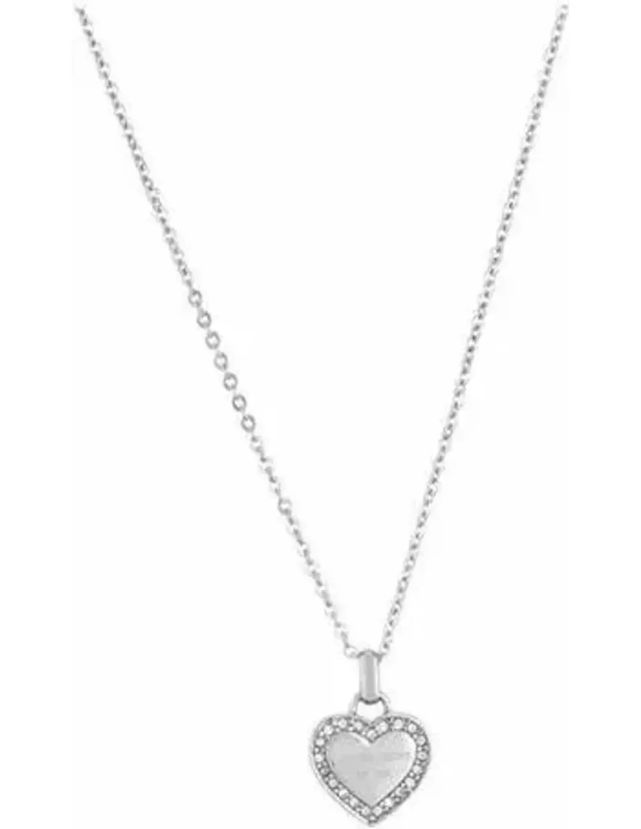 Collier Cœur Michael Kors Argenté aux Cristaux