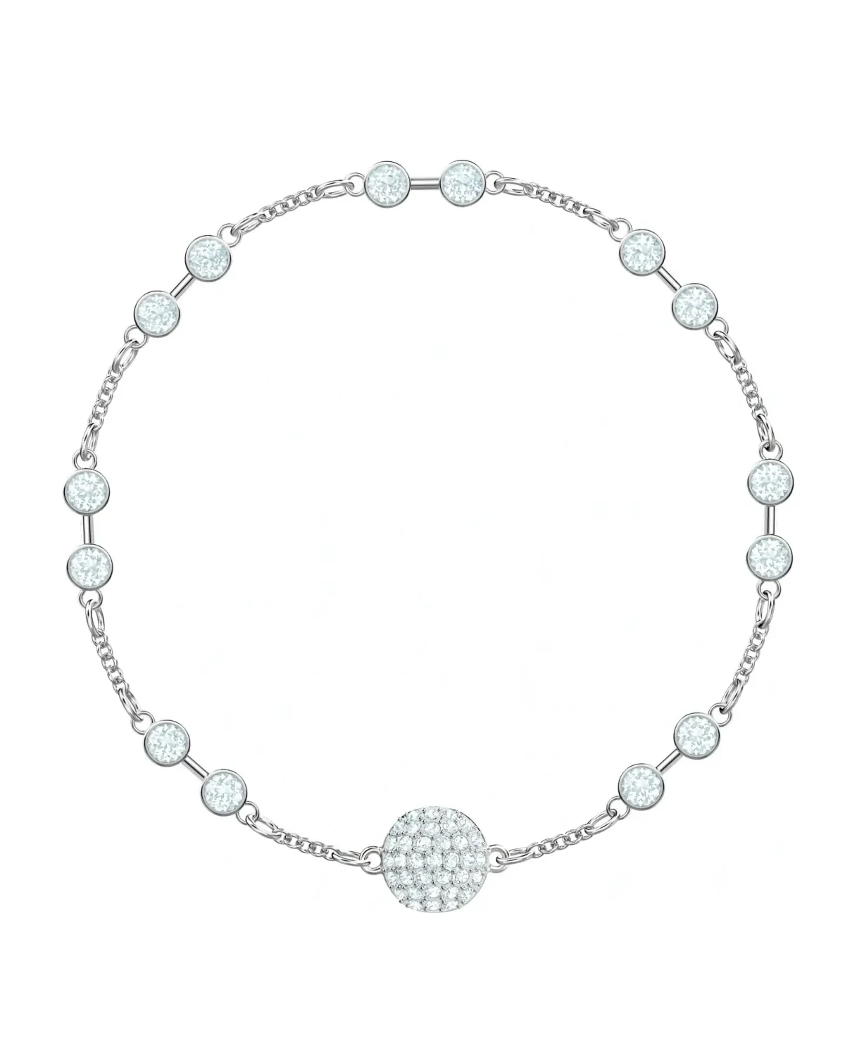 Bracelet Swarovski Remix plaqué rhodium cristaux blancs femme