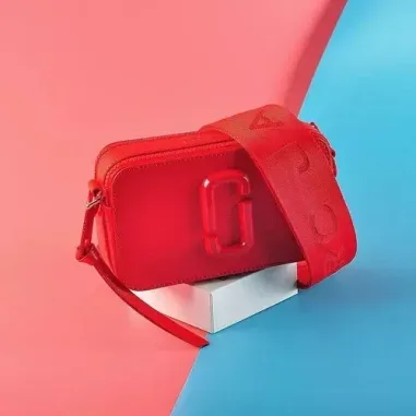 Sac à main bandoulière Marc Jacobs The Snapshot Germanium Rouge — vue 4