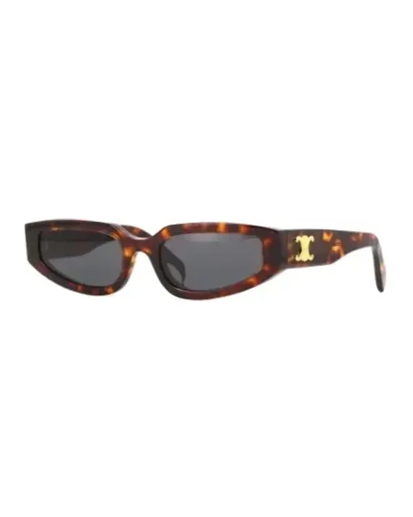 Lunettes de soleil Celine Triomphe CL40269U géométrique écaille de tortue
