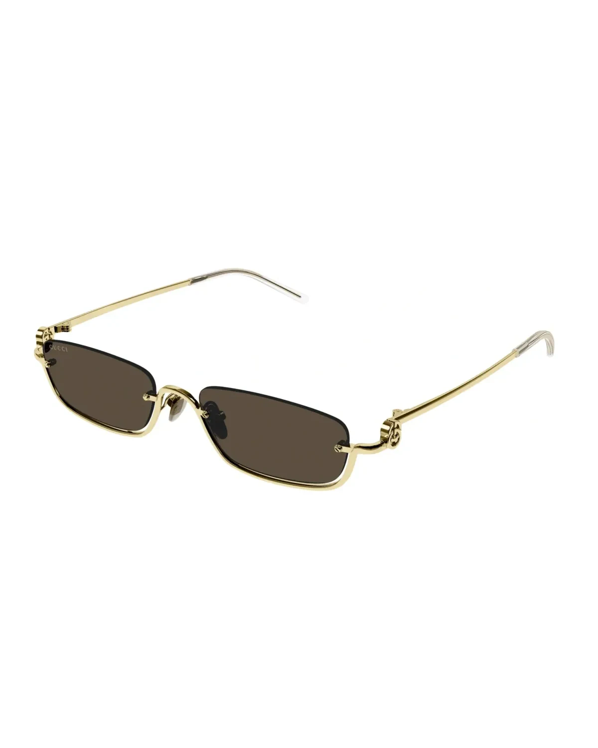Lunettes de soleil Gucci GG1278S rectangulaires métal doré