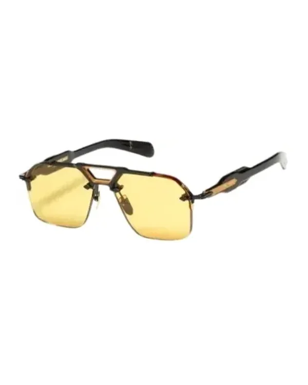 Lunettes Silvertone Aviator Jaune/Noir - Jacques Marie Mage