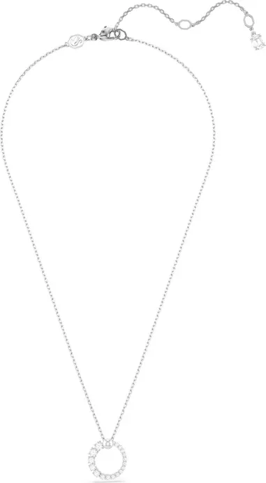 Collier Swarovski Matrix - Cristaux Blancs Rhodié — vue 2