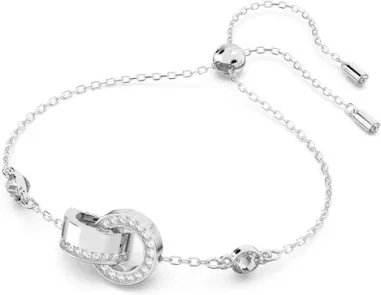Bracelet Hollow Swarovski - Rhodium et Cristaux Blancs — vue 2
