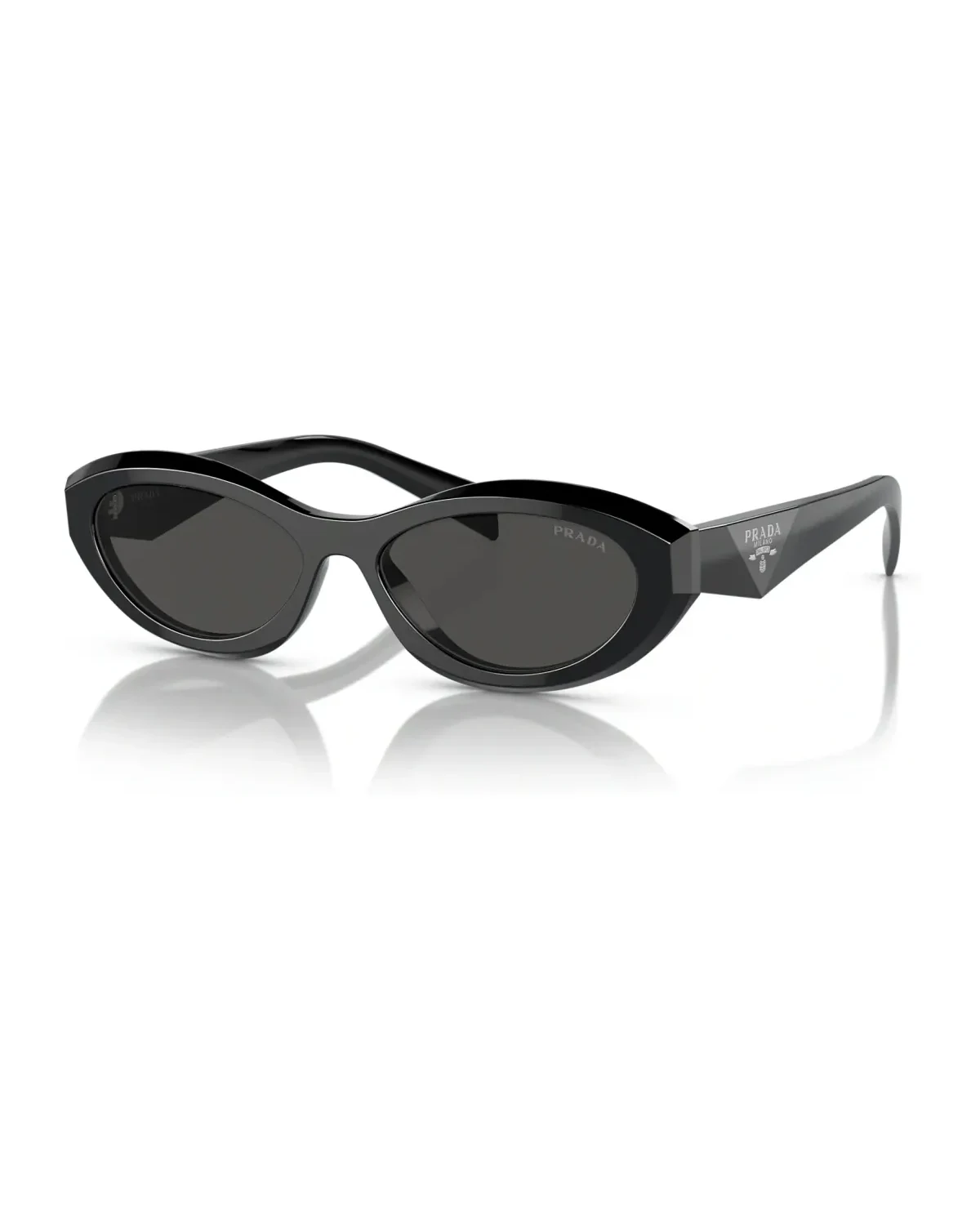 Lunettes de soleil Prada PR26ZS Symbole ovales acétate noir