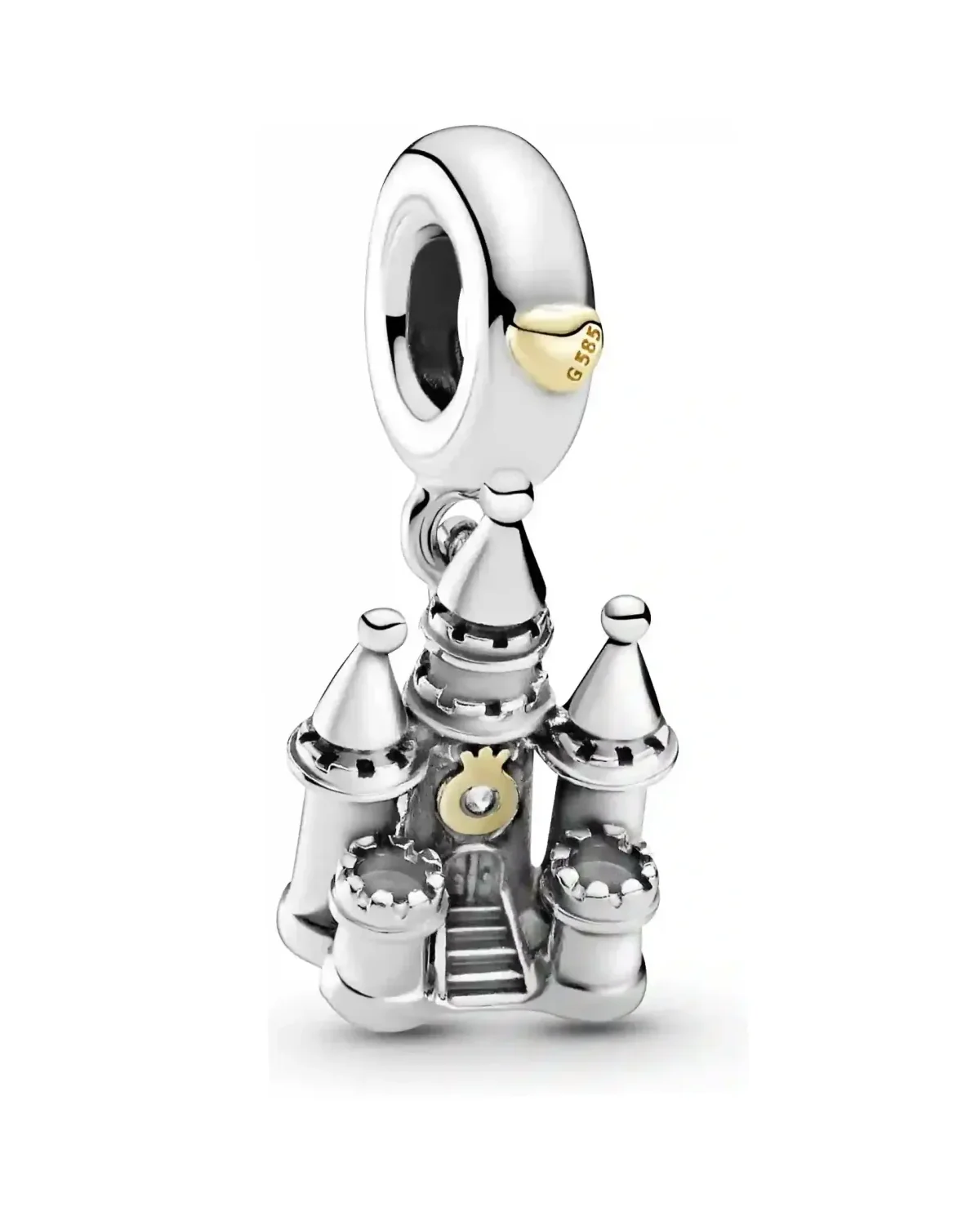 Charm Pandora Moments Château Bicolore Argent 925 Unisexe