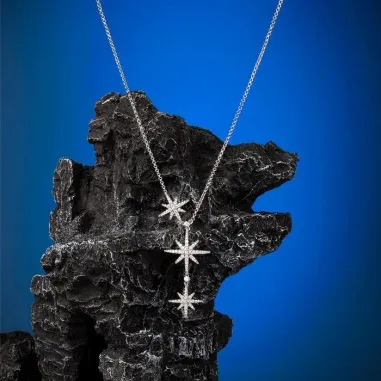 Collier Ajustable Triple Météorites APM Monaco — vue 3