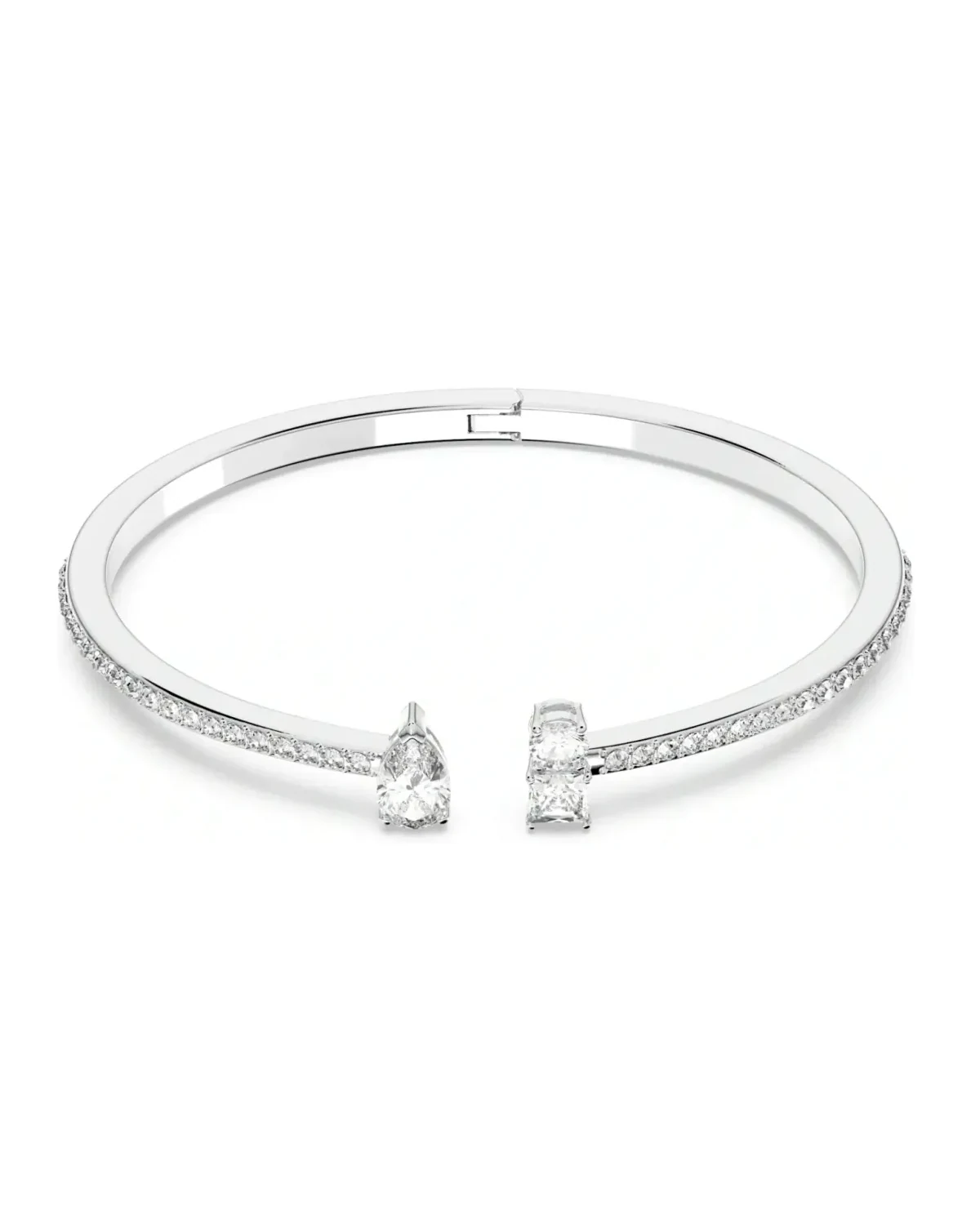 Bracelet Swarovski Attract manchette métal blanc femme