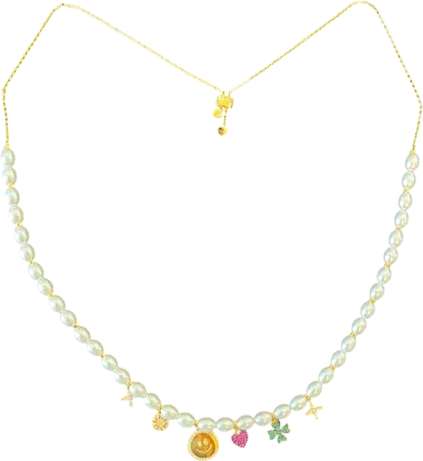 Collier APM Monaco à breloques étoiles, trèfle, cœur et smiley