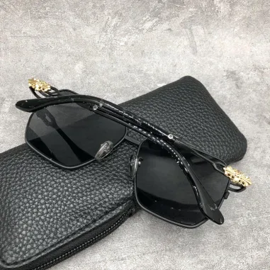 Lunettes de soleil Chrome Hearts Ripping - Aviateur métal — vue 10