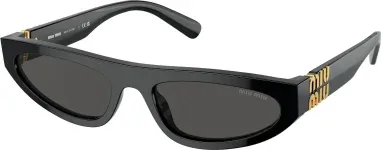 Lunettes de soleil Miu Miu MU 07ZS acétate noir forme œil-de-chat