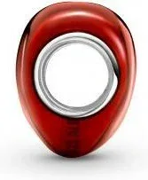Charm Cœur Rouge Métallique Pandora — vue 4