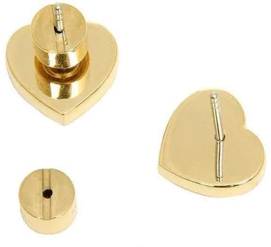 Boucles d'oreilles Michael Kors Heritage Cœur Doré — vue 2