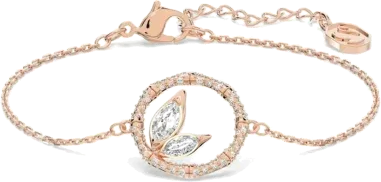 Bracelet Dellium Bambou - Or Rose et Cristaux