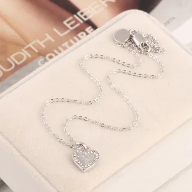 Collier Cœur Michael Kors Argenté aux Cristaux — vue 3