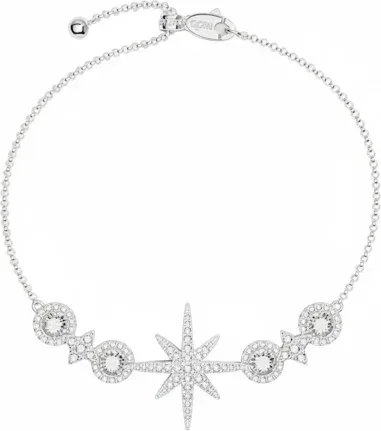 Bracelet APM Monaco ajustable argent 925 et zirconiums — vue 1