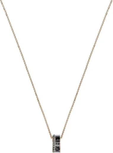 Collier Alto Swarovski - Plaqué Or Rose et Fibre de Carbone