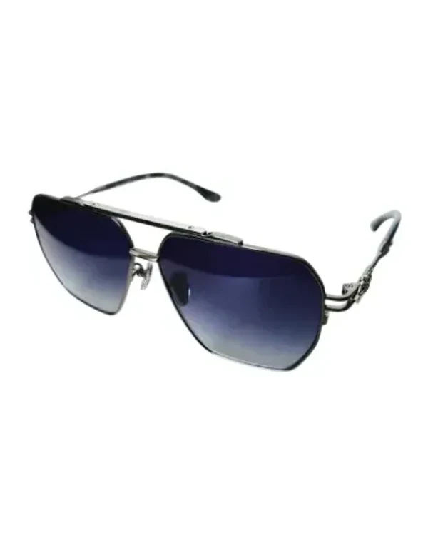 Lunettes de soleil Chrome Hearts Ripping RIPPING-GC pilote métal argenté