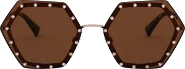 Lunettes de soleil Valentino Garavani VA2035 Ruthenium — vue 6