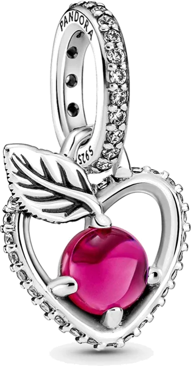 Charm Cœur Snow White - Pierre Rose Pandora