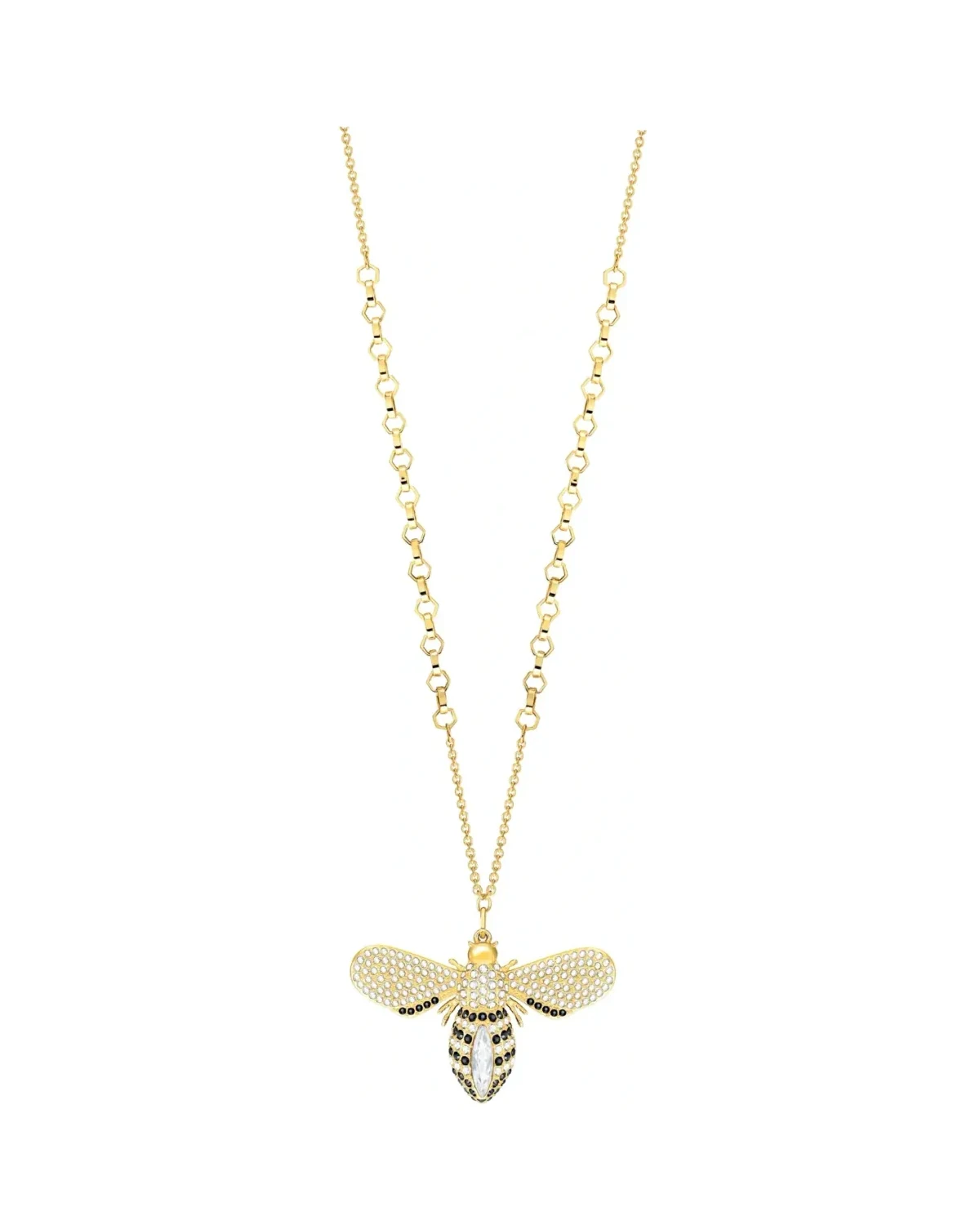 Collier Swarovski Lisabel plaqué or abeille cristaux femme