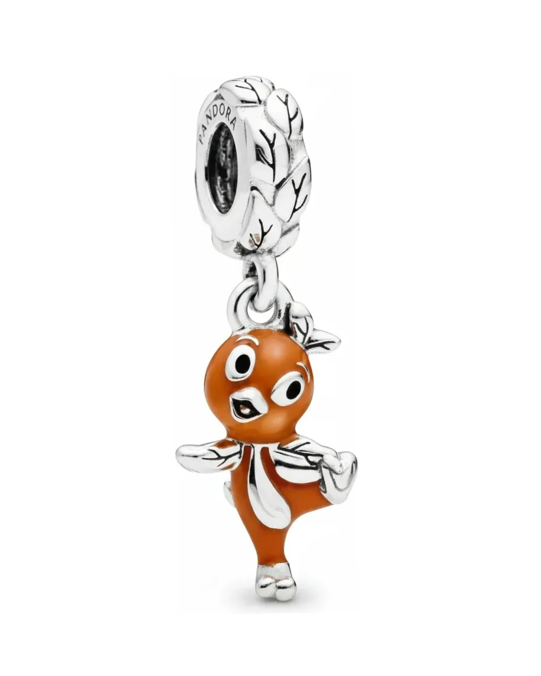 Charm Pandora Disney Oiseau Orange Argent 925