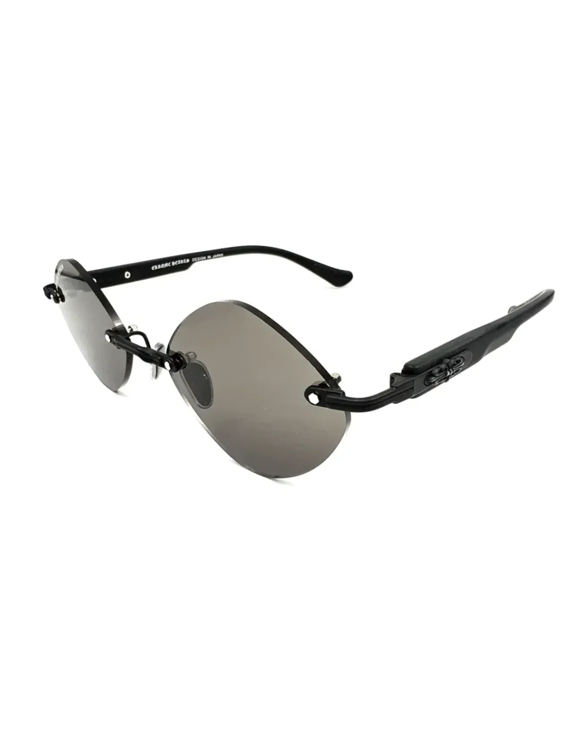 Lunettes de soleil Chrome Hearts Diamond BK géométrique noir
