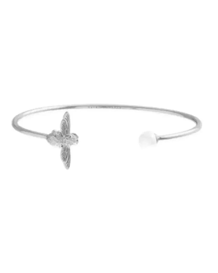 Bracelet Olivia Burton Abeille acier inoxydable argent femme