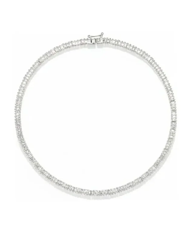 Collier Ras-de-Cou APM Monaco Pavés Rectangulaires Argent 925 Zirconiums Femme