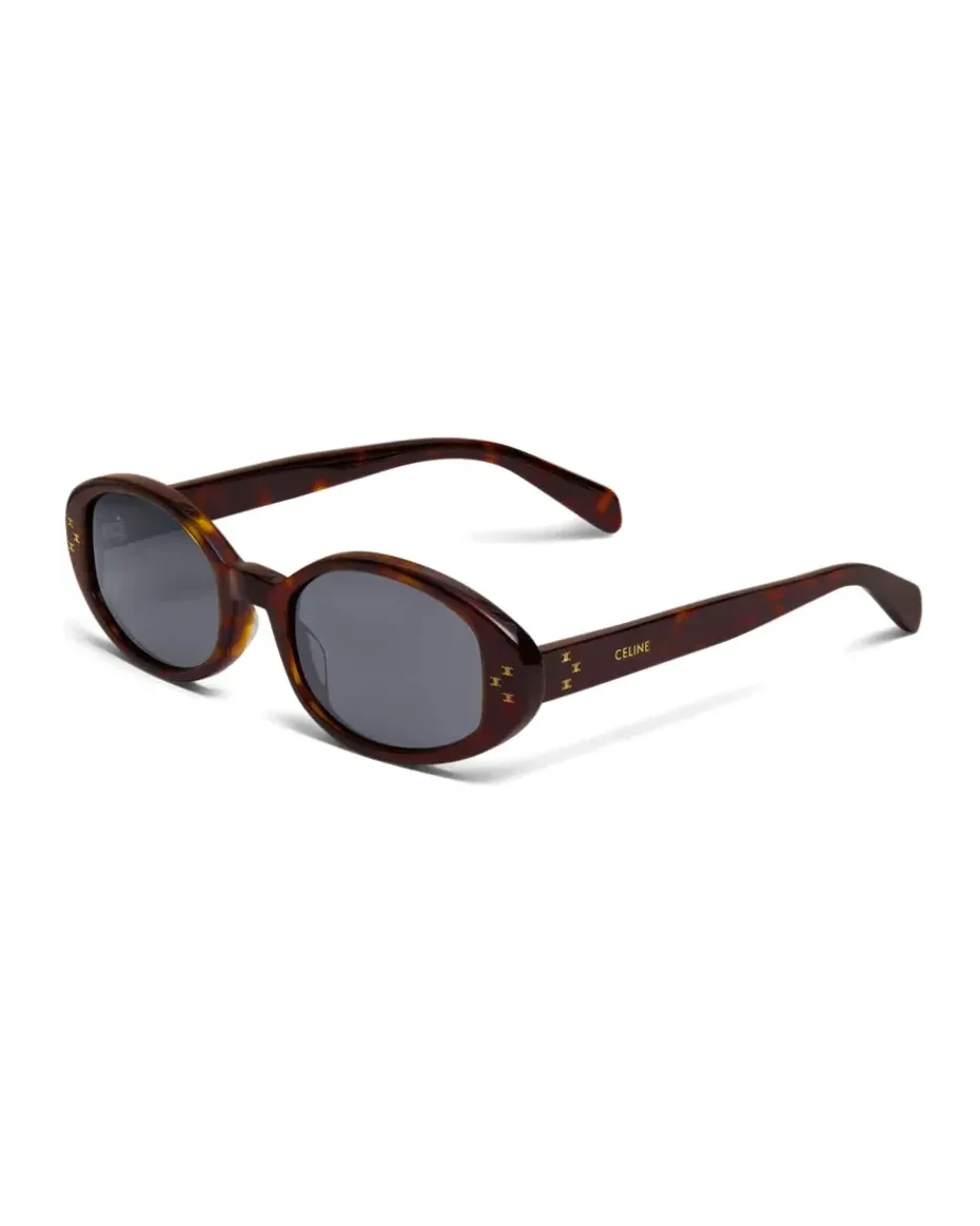 Lunettes de soleil Celine CL40212U monture ovale acétate écaille de tortue
