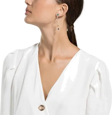 Boucles d'oreilles Symbolic Evil Eye plaqué or rose — vue 4