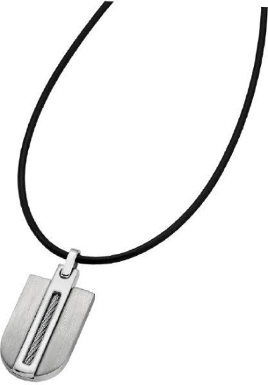 Collier Lotus Pendentif Bicolore Homme