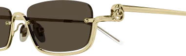 Lunettes de Soleil Gucci Logo GG1278S en Métal — vue 6