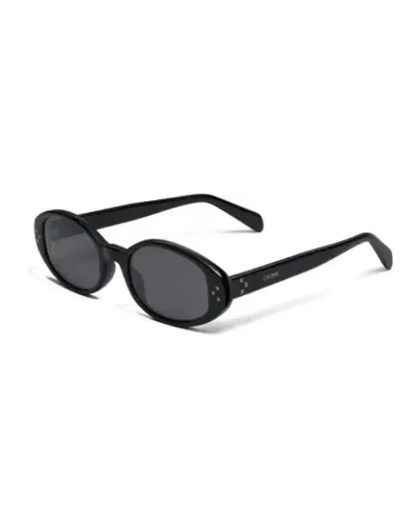 Lunettes de soleil Celine CL40212U monture ovale acétate noir