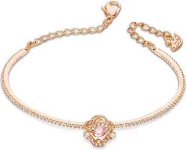 Bracelet Jonc Sparkling Dance Rose Plaqué Or Rose — vue 2