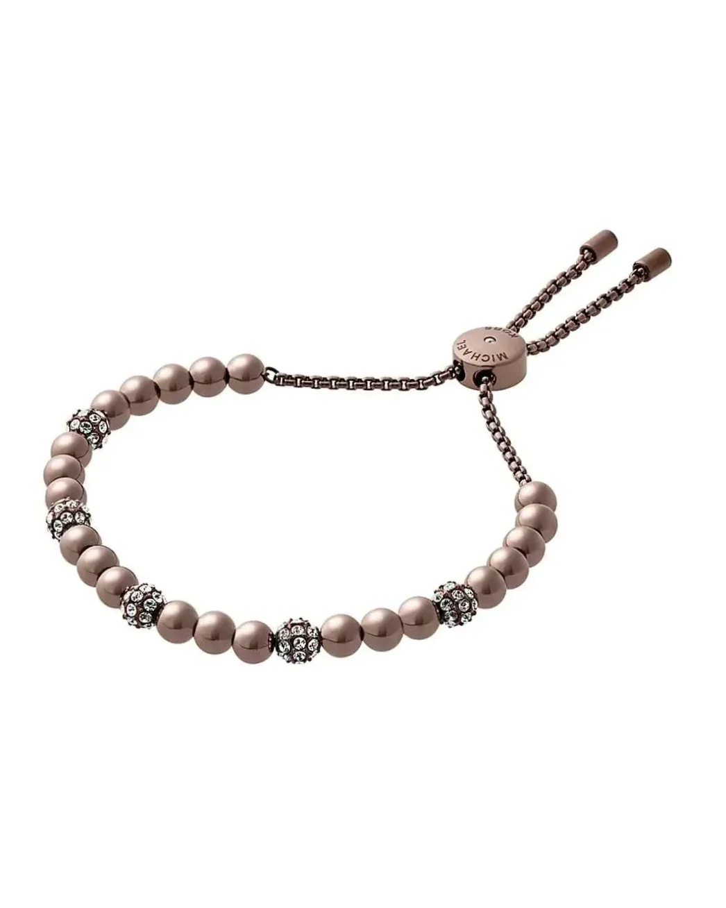 Bracelet Michael Kors acier inoxydable marron femme