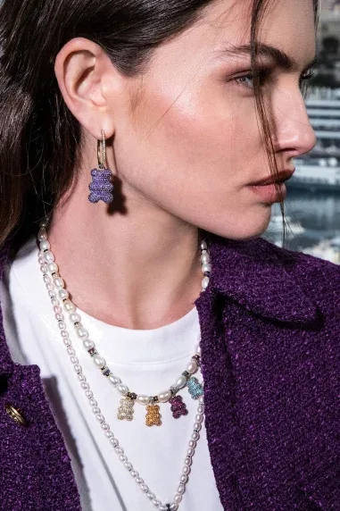 Collier Yummy Bear APM Monaco - Multicolore — vue 3