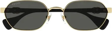 Lunettes de soleil Gucci Logo GG1593S en métal — vue 2