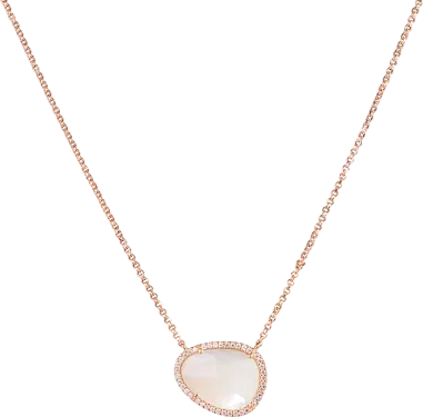 Collier APM Monaco Nacre et Cristaux - Ajustable