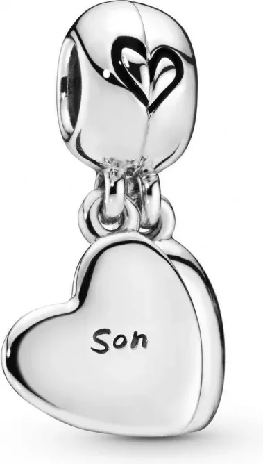 Charm Pendant Cœur Séparable Mère & Fils