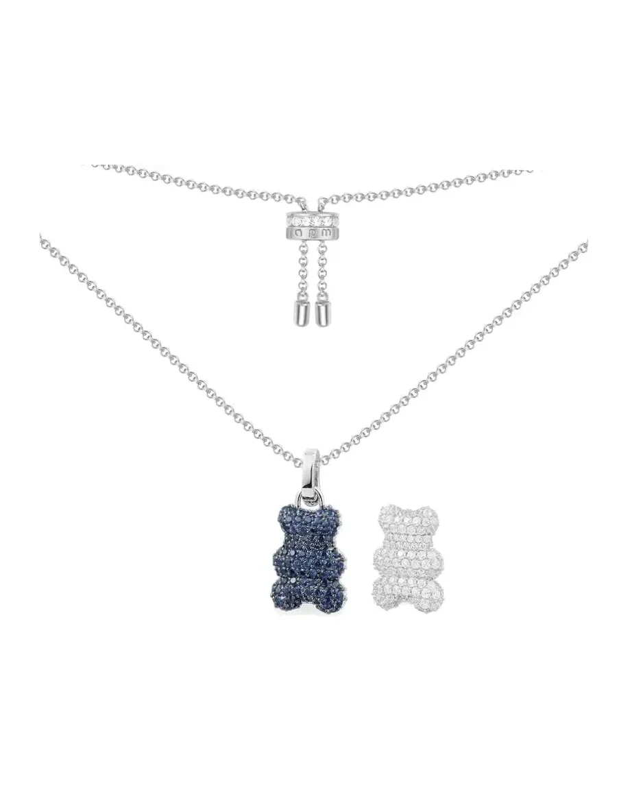 Collier APM Monaco Yummy Bear Baby Baba argent 925 unisexe ajustable