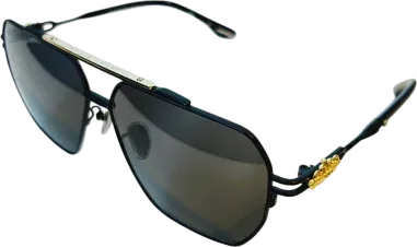 Lunettes de soleil Chrome Hearts Ripping - Aviateur métal — vue 8