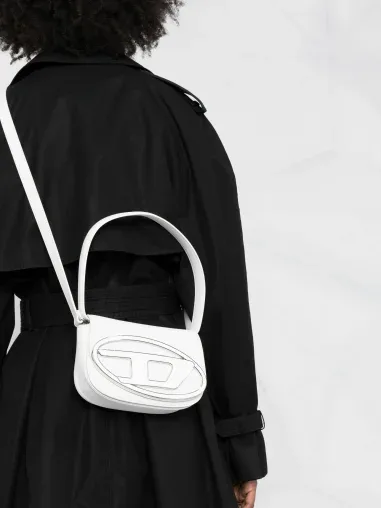 Sac à main Diesel 1DR Medium en cuir blanc — vue 4