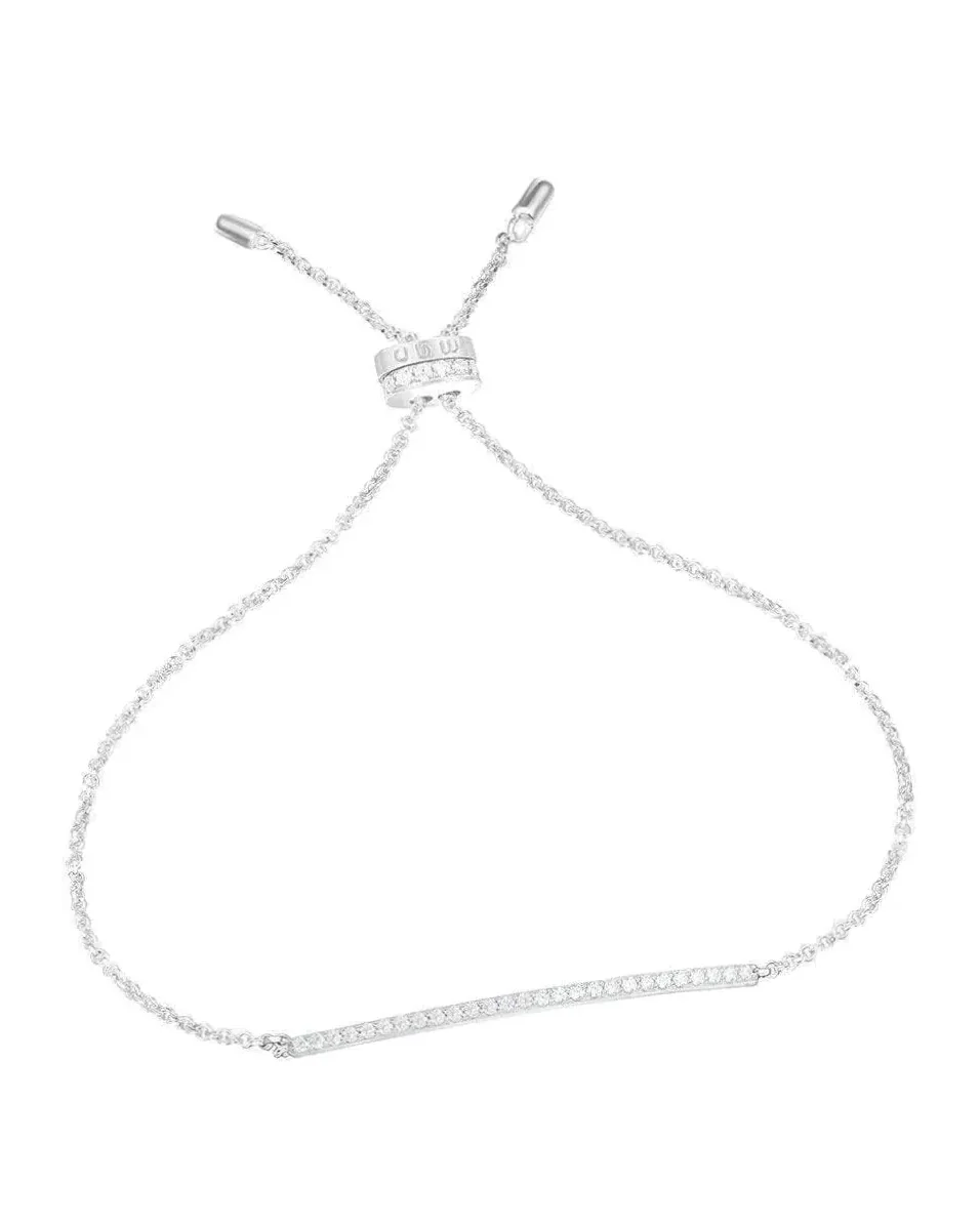 Bracelet APM Monaco ajustable argent 925 oxyde de zirconium