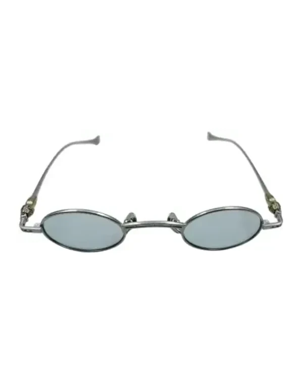 Lunettes de soleil Chrome Hearts rondes métal argenté