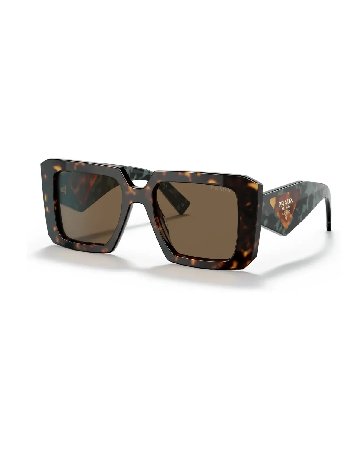 Lunettes de soleil Prada PR 23YS carré acétate écaille de tortue