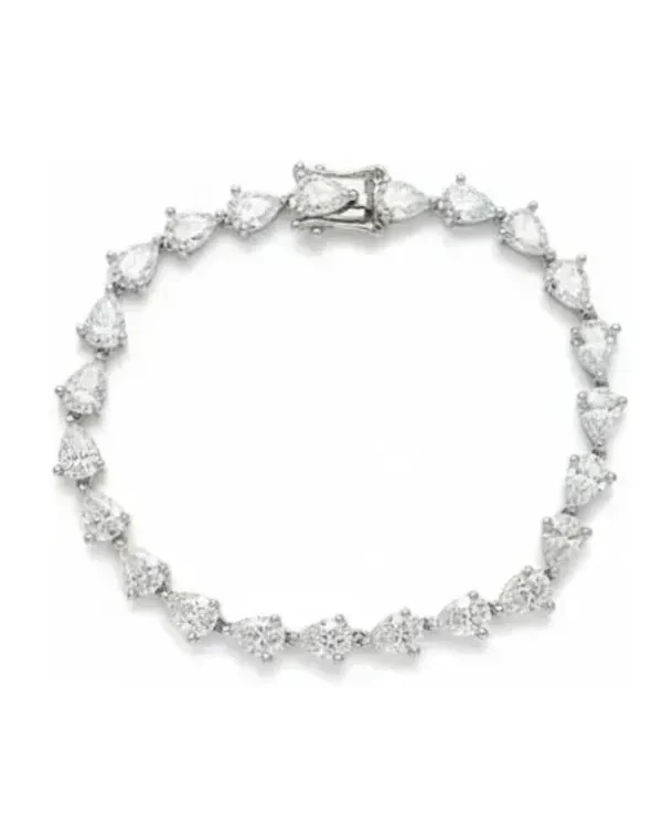 Bracelet Rivière Poire APM Monaco Argent 925 Zirconiums Femme