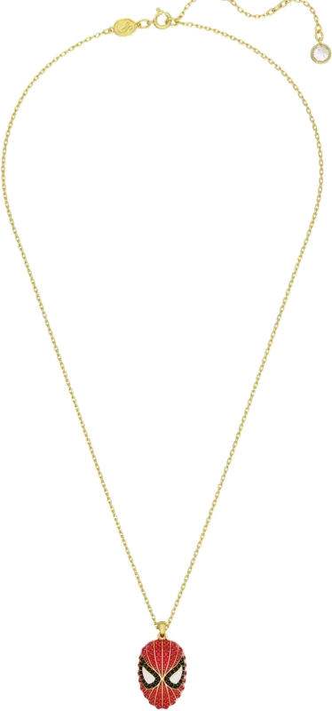 Collier Pendentif Spider-Man Swarovski Chaîne Plaqué Or — vue 2