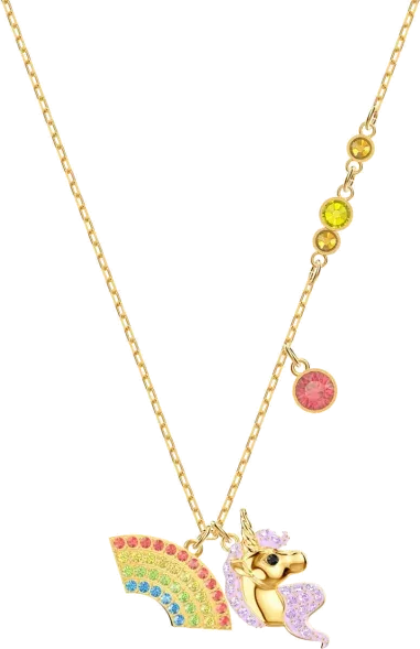 Collier Licorne Arc-en-Ciel Swarovski