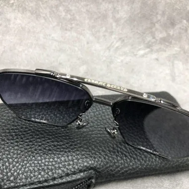 Lunettes de soleil Chrome Hearts Ripping - Aviateur métal — vue 3